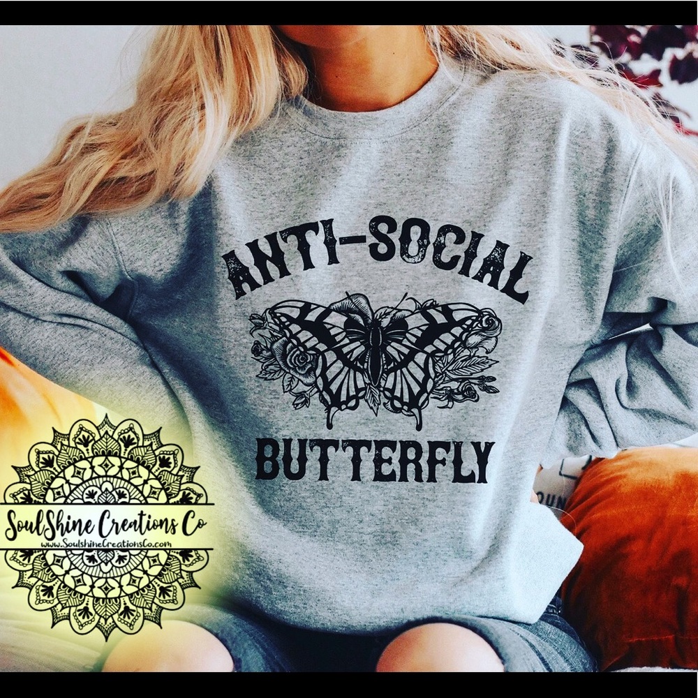 Anti-Social Butterfly Sweater